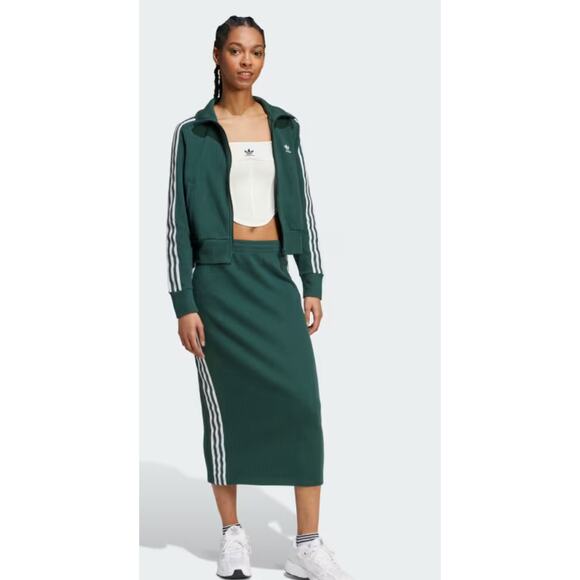NEW ADIDAS ORIGINALS Adicolor Knit Skirt/ Jacket Tracksuit Women's Size XL - Picture 1 of 8